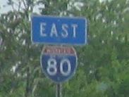 EB mainline signage through Exit 62. The ramp has its own signs, though: